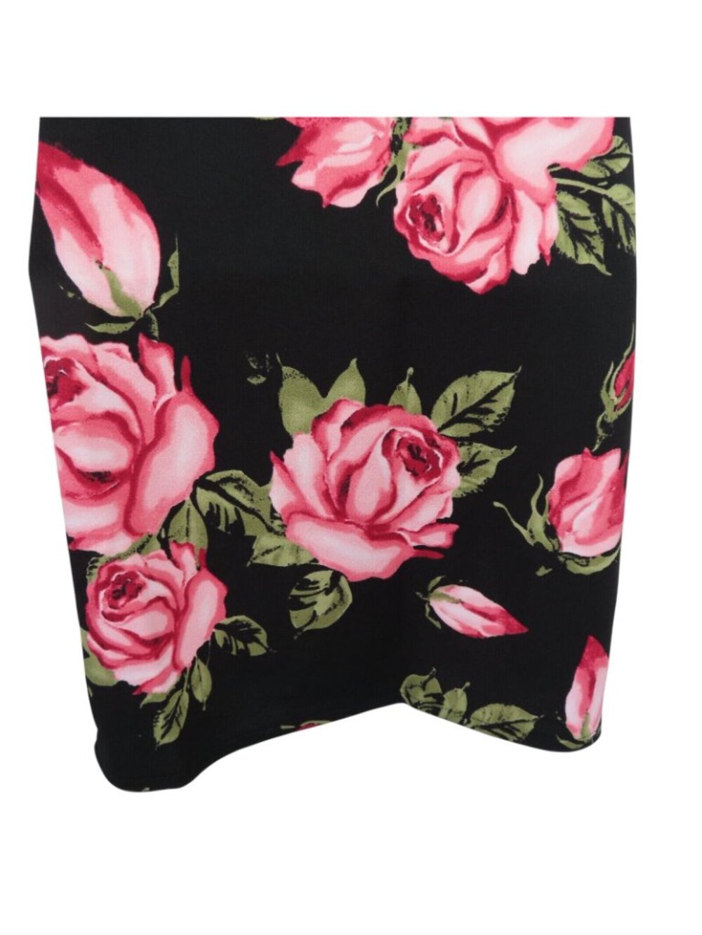 GUESS Womens Small BIANKA Slit Dress Pink Rose Flower Floral Spaghetti Strap NEW - Picture 7 of 13